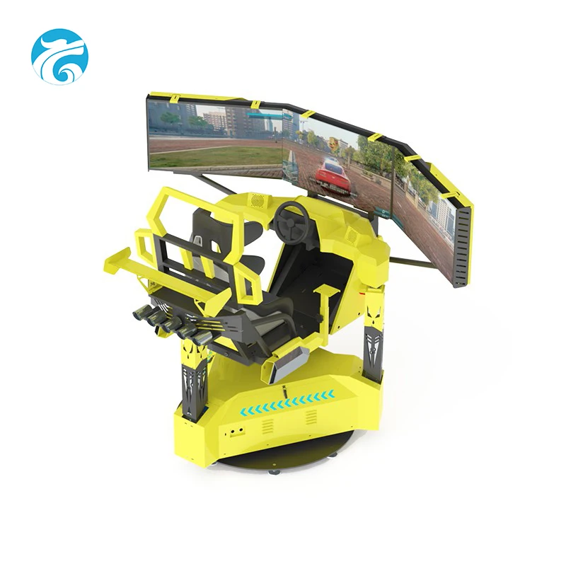 Electric 3dof motion platform 3 screen VR Simulator Racing Car