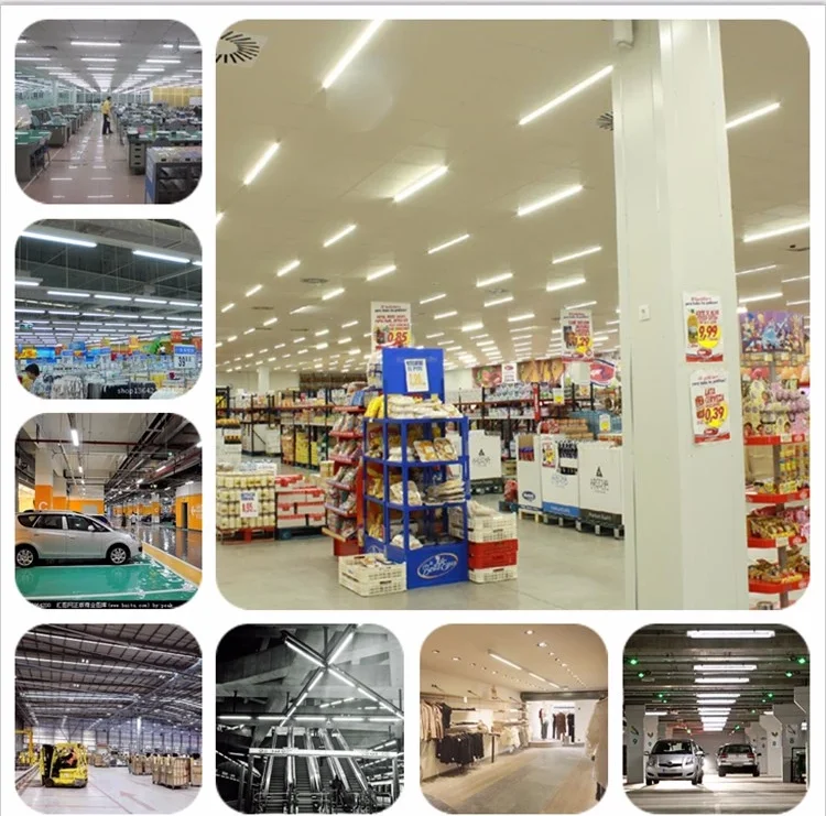 Commercial led batten lights 38w industrial workshop 4ft linear strip garage Linear