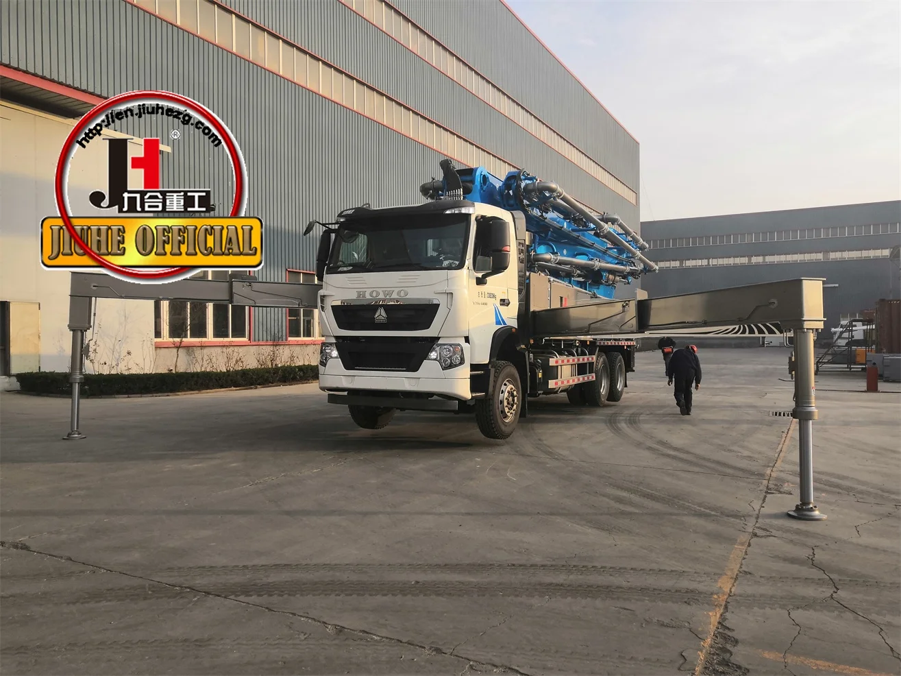 CHINA good price 140m3 JH-5280-38 China concrete pump truck price of concrete pump