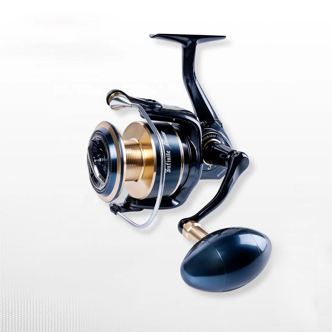 Wholesale nice quality 9+1bb 5.9:1 up to drag power 30kg spinner fishing reel 10000 series for fishing