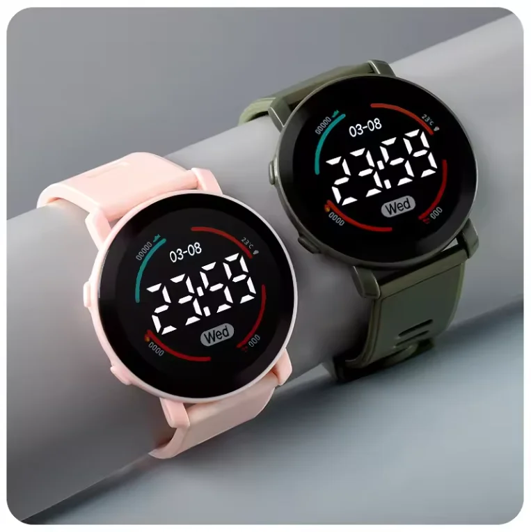 Digital Watch Luminous Calendar 2024 Kids Watches Waterproof Sports Wristwatch Children Electronic Clock