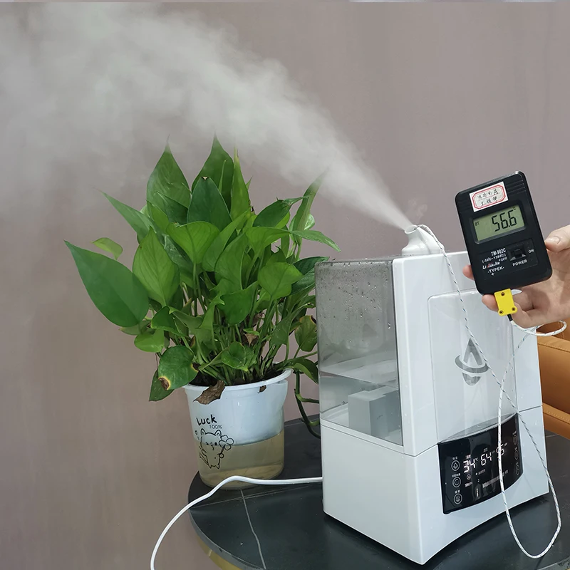 Haoqi Remote New 5.5L Ultrasonic Warm Cool Mist Air Humidifier with Patent 316 PTC Header Big Hot Air Humidifier