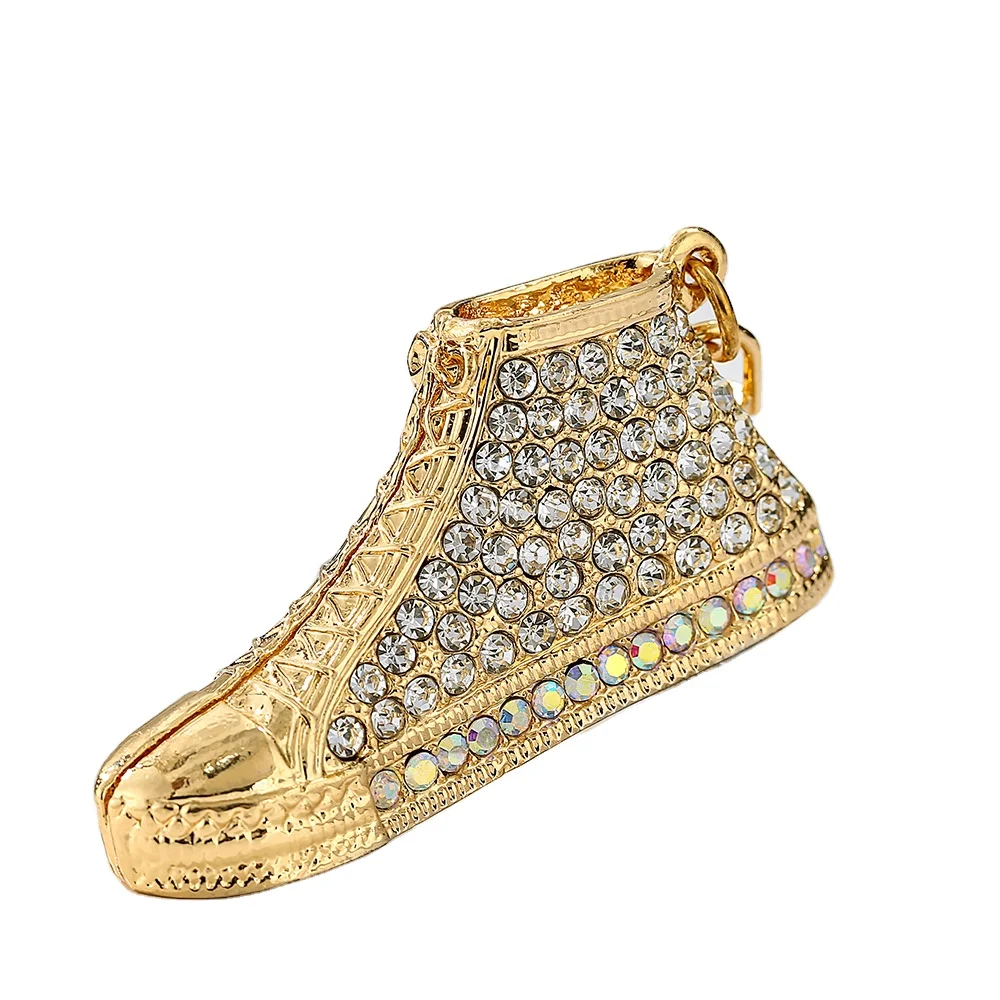 Bag pendant colorful high top board shoes charm keychain creative car hawaii charm college football shoe charm