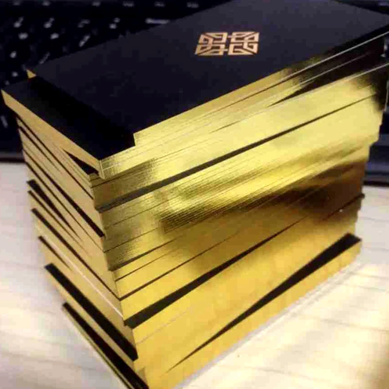 customized logo custom high quality gold foil name card/business card printing