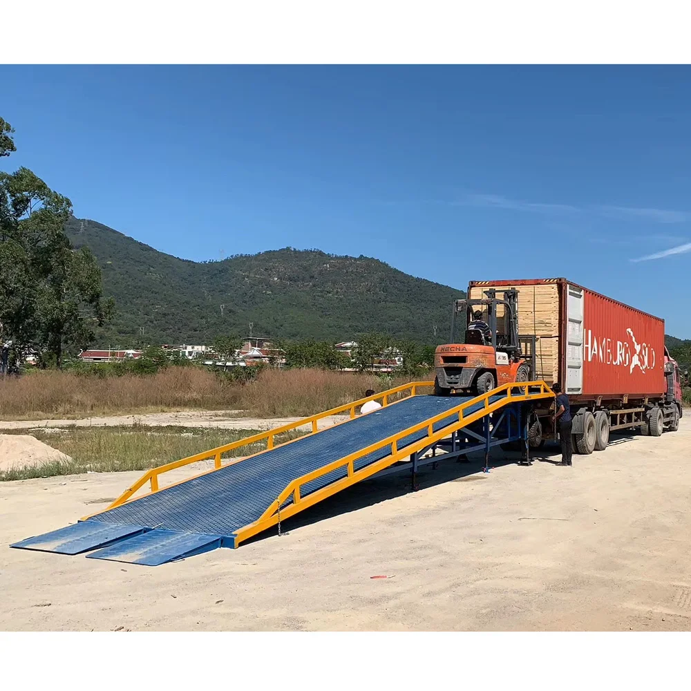 Portable Container Ramp for Forklift Container Loading Dock Platform
