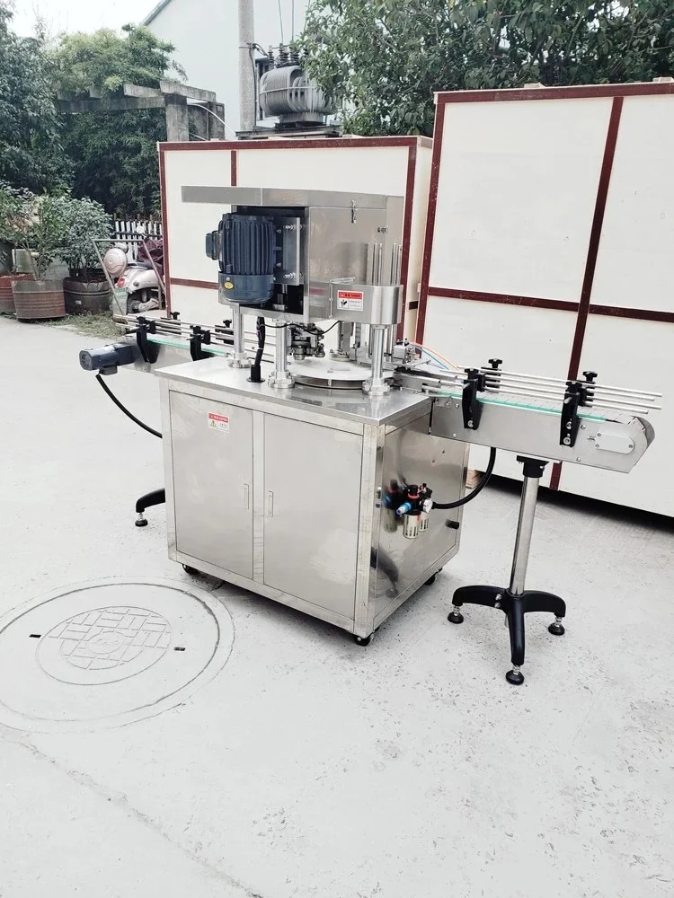 Fully Automatic tin can lid sealing machine beverage and food can lid closing machine