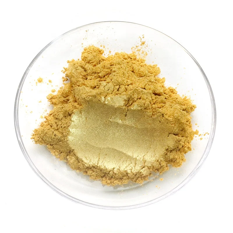 Shangse Pigments Paint Pigment Golden Luster Pearl Effect Coating Pigment Gold Mica Powder