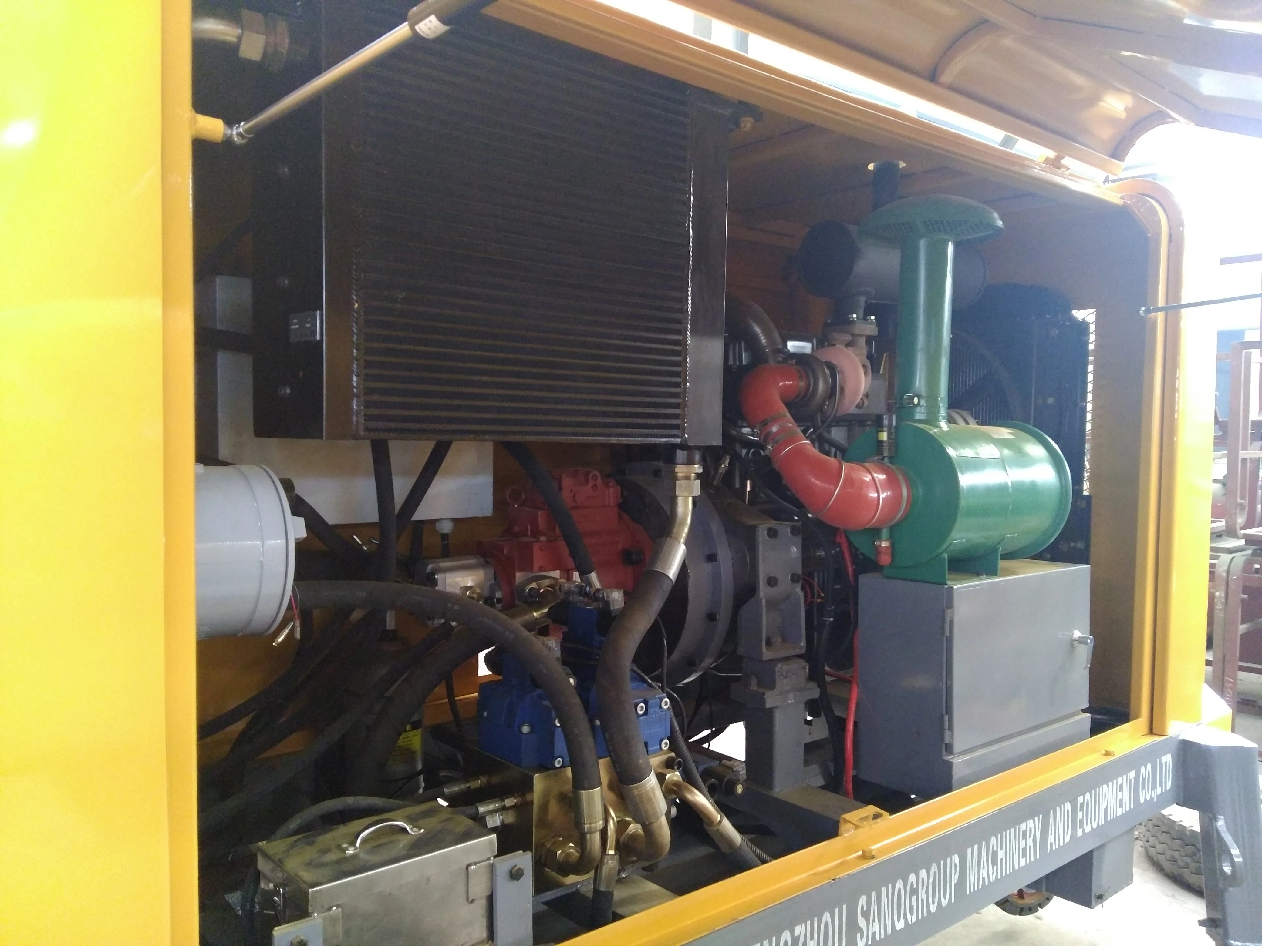 MINLE Hot Selling Diesel Version Concrete Pump Small Large Aggregate Mud Fine Stone Pouring Ground Pump