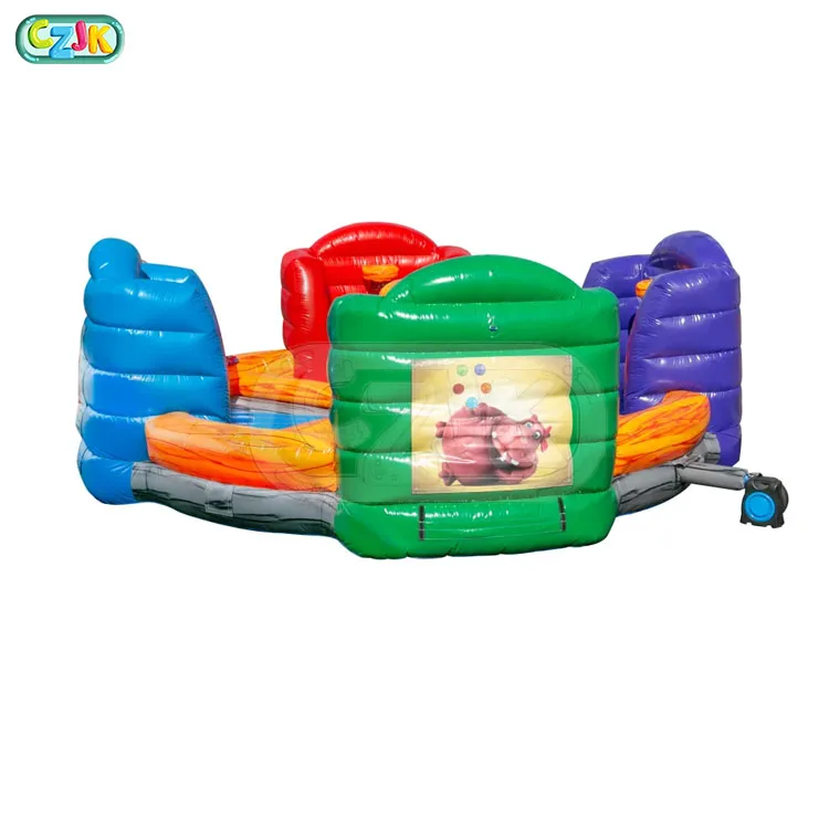inflatable human hungry hippos chow down game inflatable hungry hippo game for sale