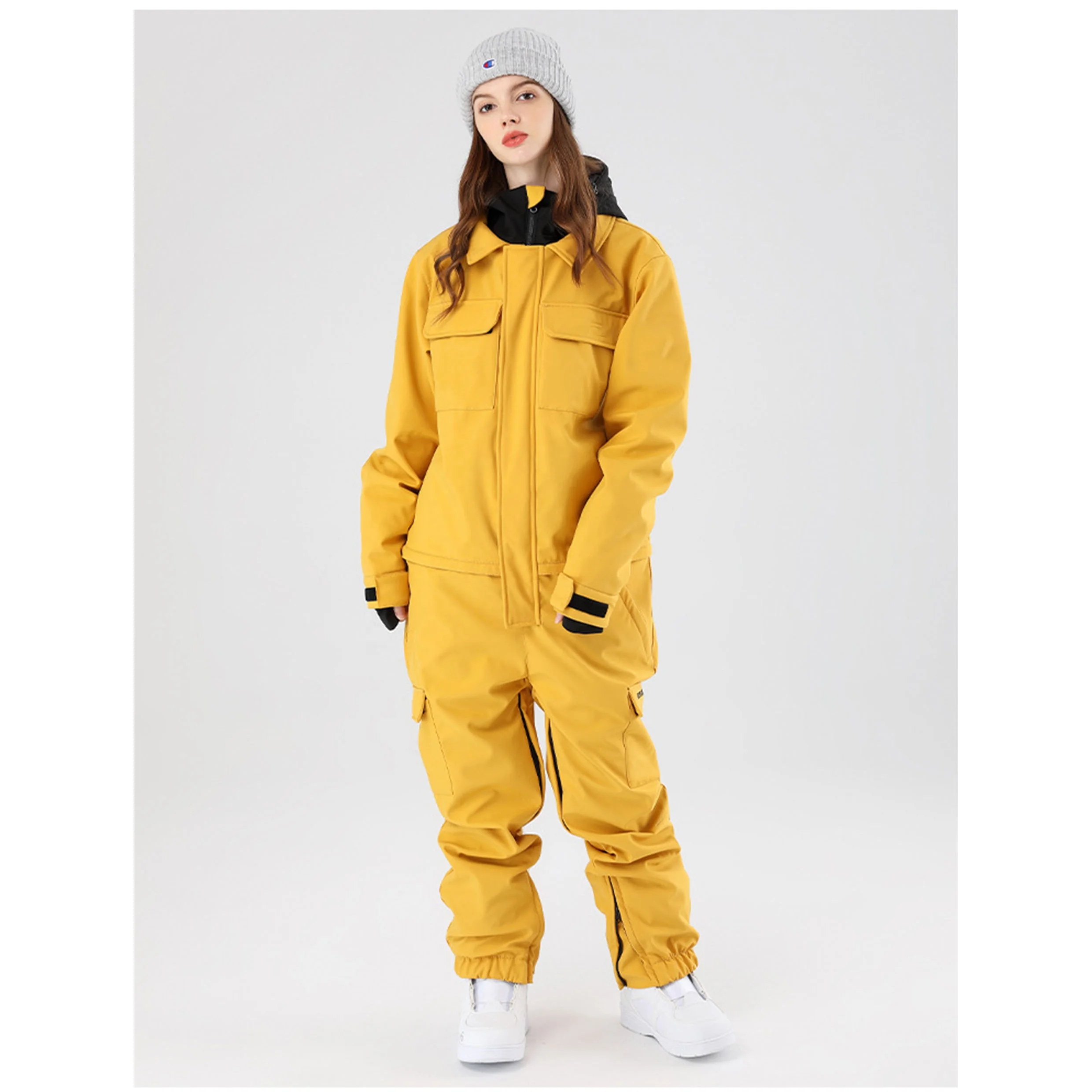 Customized Professional Snowboard Jumpsuits winter High waterproof Ski Racing Suits one piece women Tactical Overall