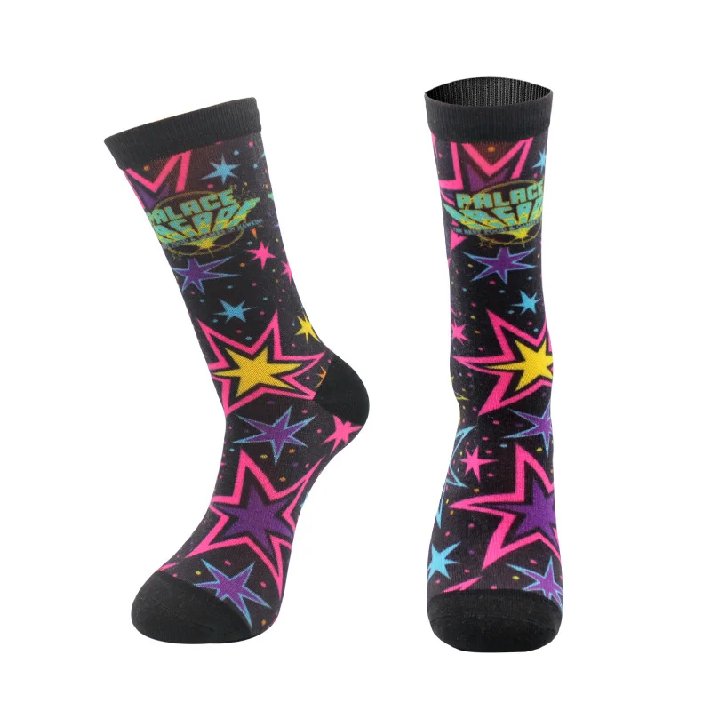 Wholesale breathable comfortable Crew Happy Funny Crazied Colorful Socks For Men Women
