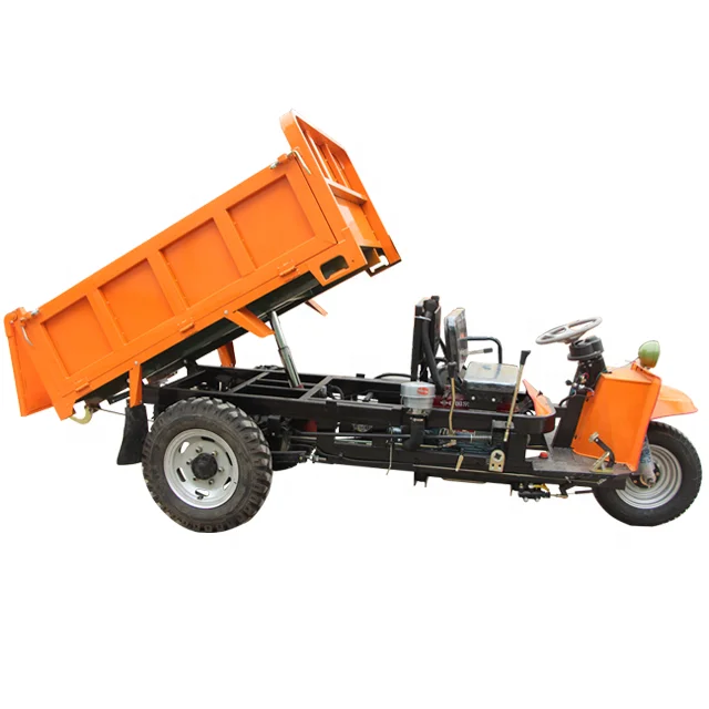 HuanSheng New Type 1 Ton 2 Ton 3 Ton Electric Start Diesel Truck Heavy Loading Tricycle Motorcycle Diesel Mini Dumper