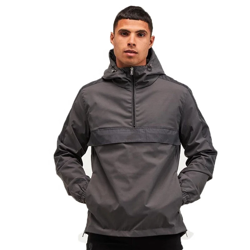 Wholesale OEM Pocket Outwear Waterproof Sports Jacket Men Windbreaker Anorak Jackets