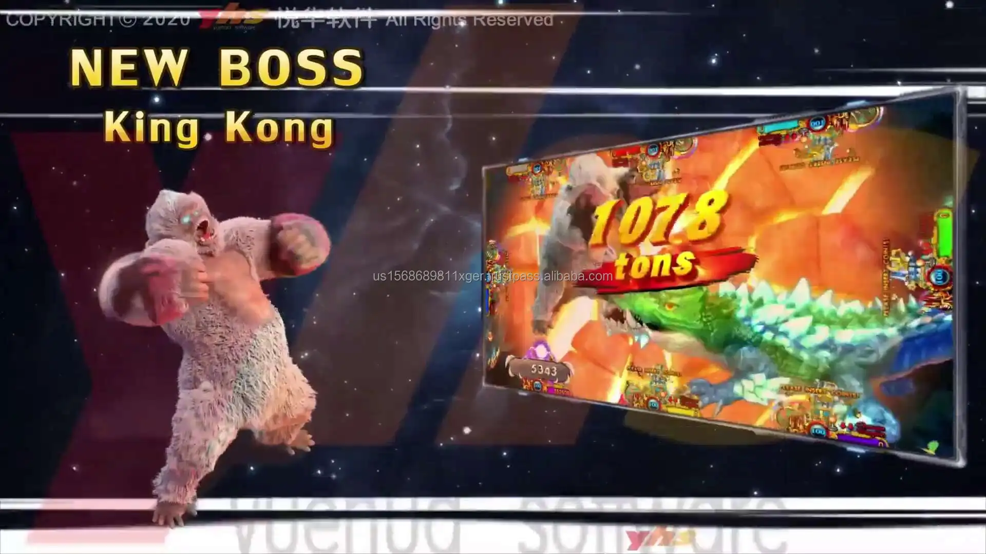 USA Most Popular 2-10 Players Luxury Ocean King 4 Brand New World Fish Game Machines for Sale King Kong 2