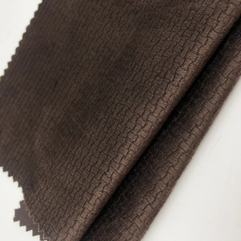 Short Plush Short Hair Velvet Burn Velboa 100 Polyester Fabric Velvet Fabrics For Sofa Hometextile