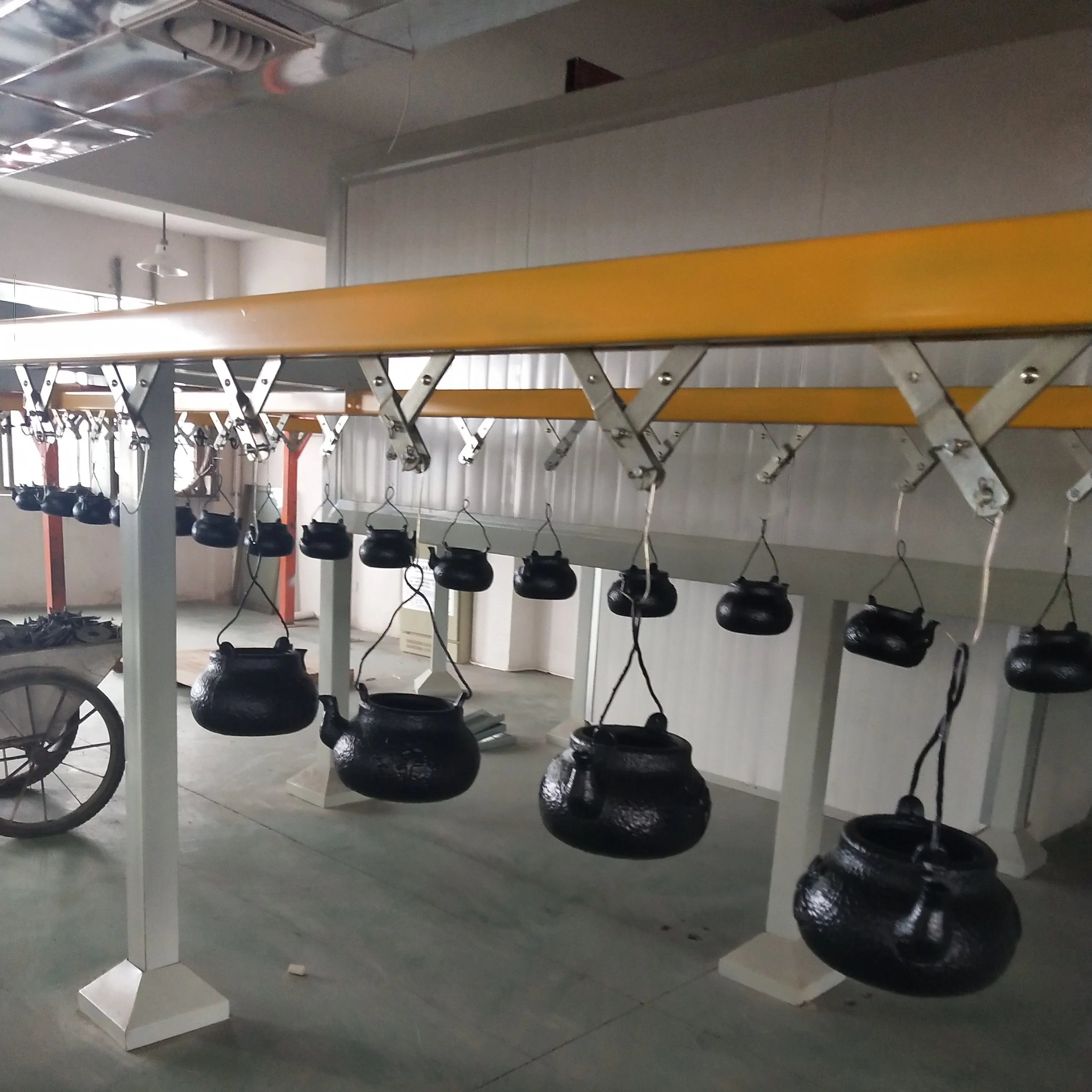 Железный горшок и другие железные детали, автоматическое оборудование для распыления металла