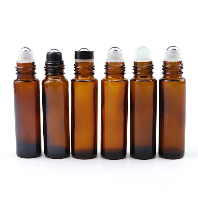 Leak proof 5ml 10ml 15ml roller bottle amber essential oil roller bottle essential oil roller bottle boxes