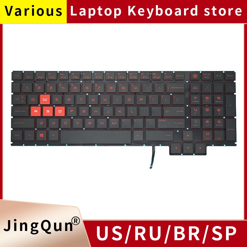 US/GR Russian/Germany Laptop Keyboard For Hp Omen 15-CE 15-CE010CA 20CA 30CA 40CA 50CA 60CA 70CA TPN-Q194 NSK-XG0BQ backlight