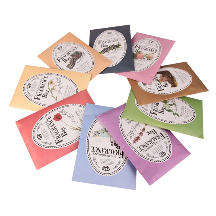 Wholesale Aroma Vermiculite Stone Scented Sachet Home Room Wardrobe Air Freshener Bag Fragrance Envelop Sachet