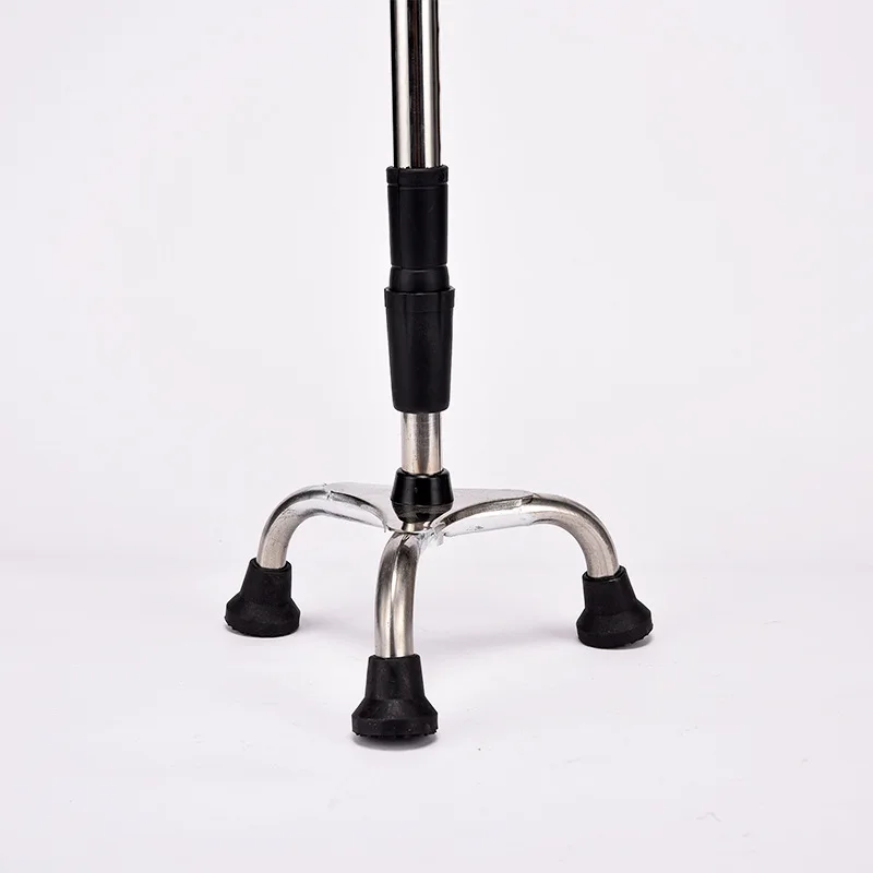 Lightweight Elderly Telescopic Cane With Low Price Stainless Steel Three Legged Elderly Cane for Disabled People