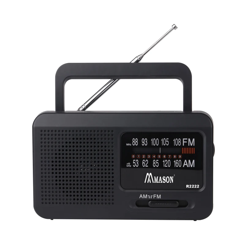 Mason R2222 high sensitivity small fm am sw 3 band portable radio receiver with Earphone Jack