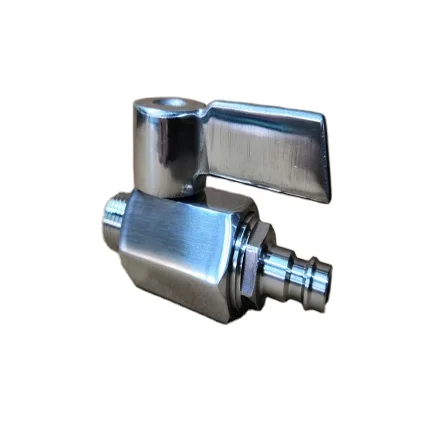 Blue or Aluminium Handle Mini Ball Valve,  Sanitary Stainless Steel Mini Ball Valve