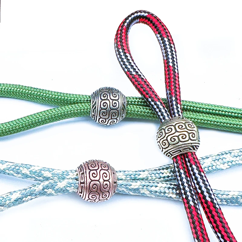 6mm Metal bross beads for paracord bracelets DIY EDC knife pendant custom designs