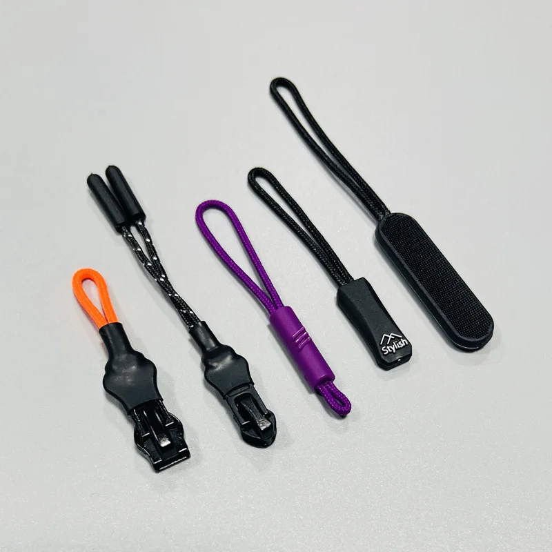 Custom plastics zipper pull tabs custom made personalized zipper pulls