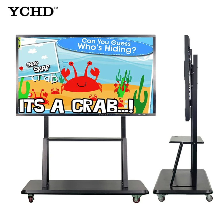 65 inch all in one interactive flat panel 4K display smart classroom digital boards electronic whiteboards
