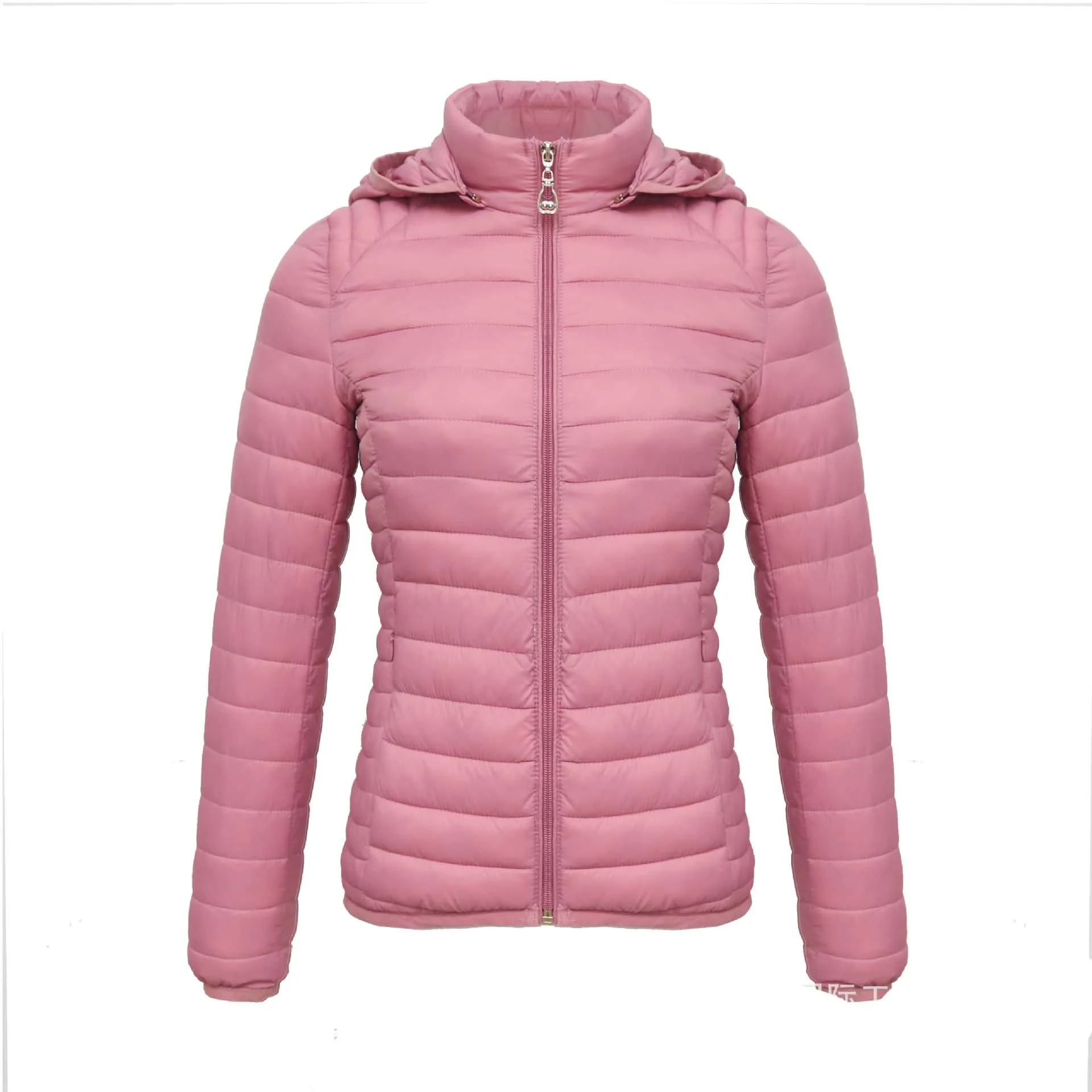 Winter Reversible Padding Printed Coat with Hooded Woman Waterproof Warm Softshell Jacket Sportswear Woven Polyester Lining Soft