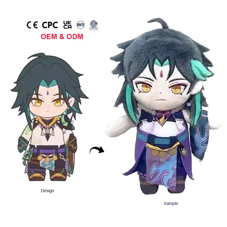 Hot Selling Customized Kawaii Stuffed Plush Doll Soft Unisex Baby Toy with PP Cotton Anime Favorites Dolls