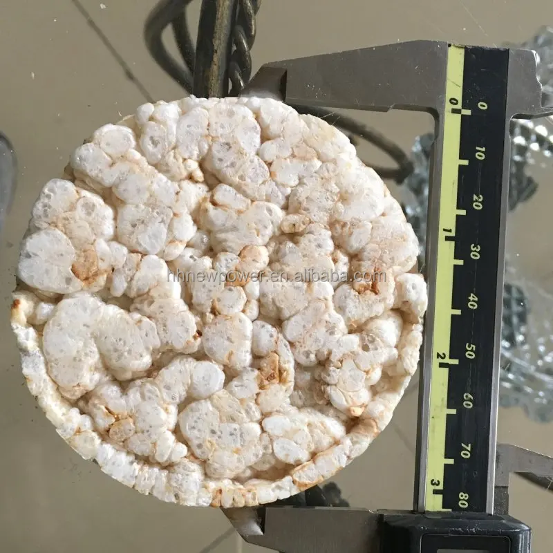 8 cm popped rice cake machine, poped oats corn barley rice cake making machine