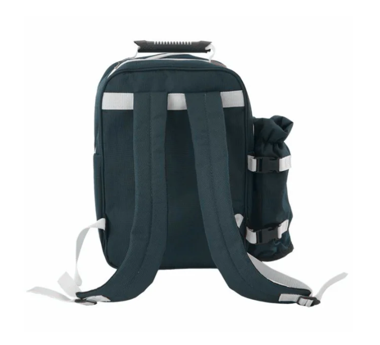 Outdoor Picnic Bags August Big Family Outdoor Outing Camping Backpack Picnic Bag For Four Includes Wine Picnic Bag Set Square