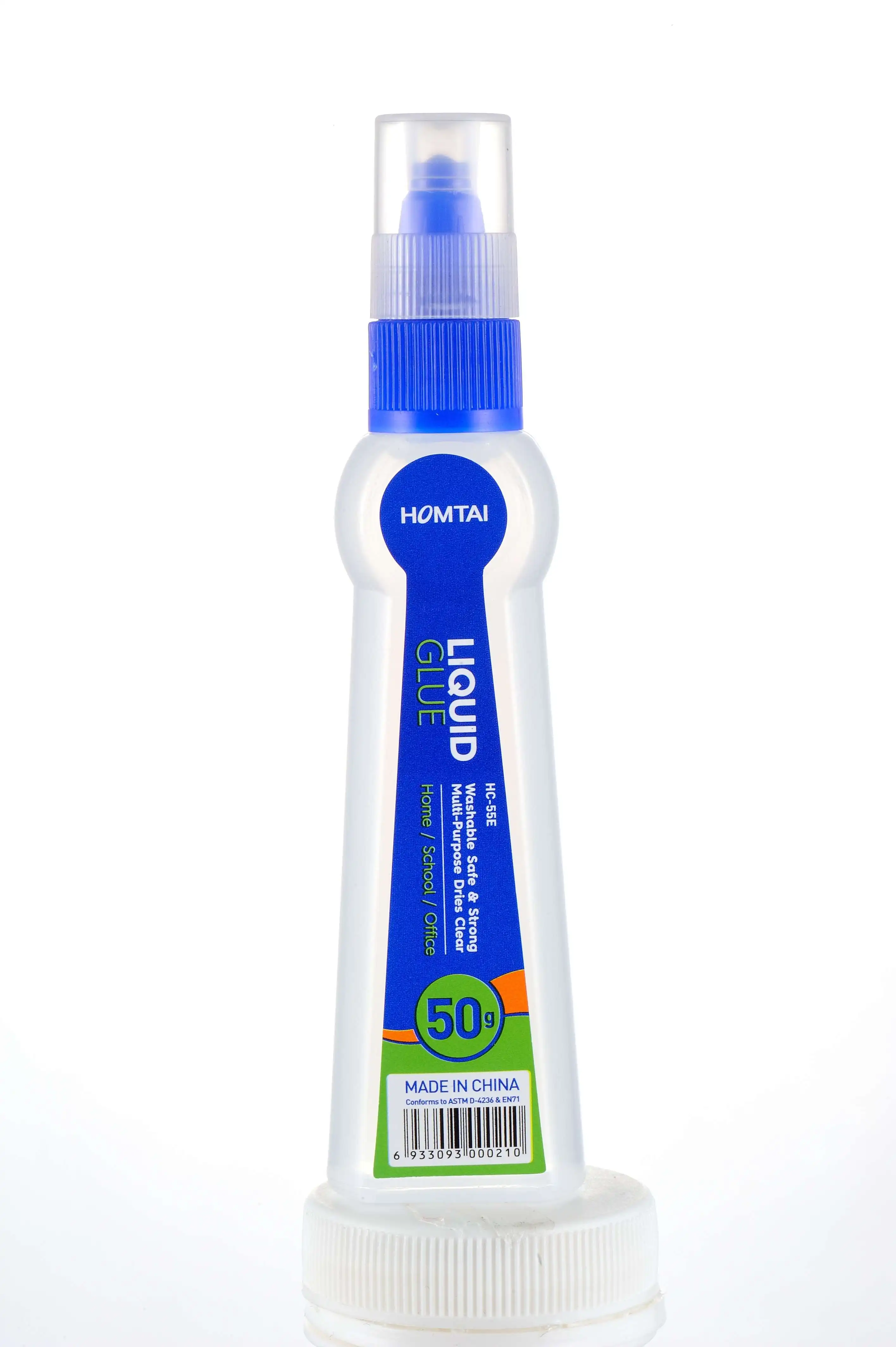 Прозрачный клей, моющийся слайм-клей, нетоксичный, прочный, Oem, индивидуальный логотип, жидкий клей-карандаш