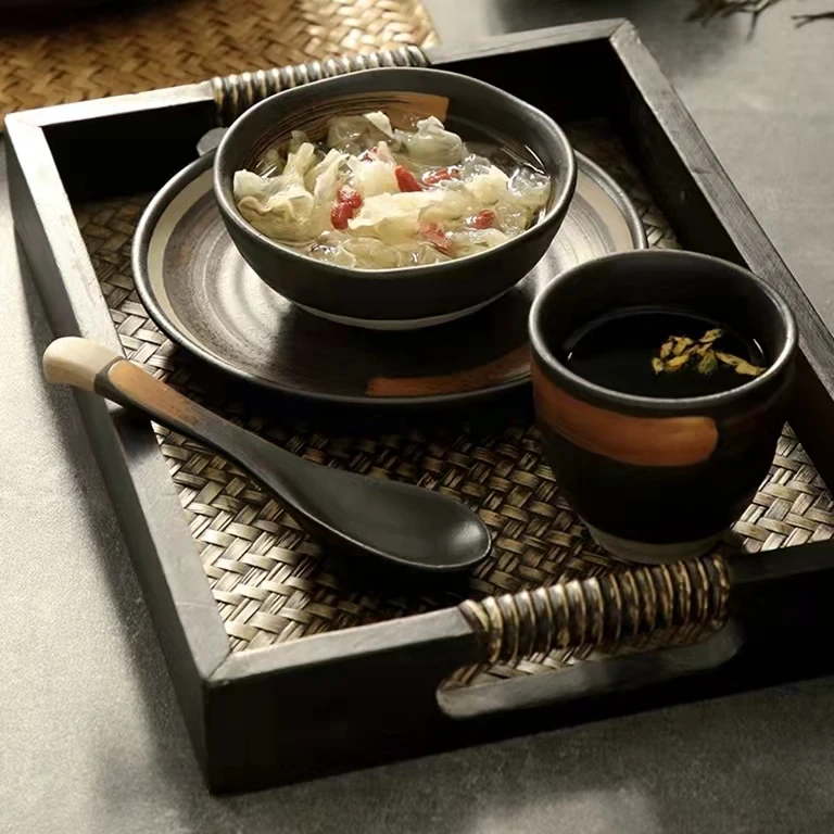 Eco friendly customized ceramic mugs reactive glaze coffee cups retro small tea cup 220ml drink mug for restaurant