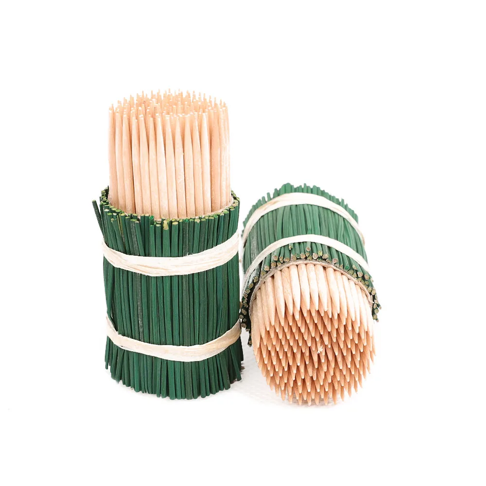promotional disposable flat end wood toothpicks