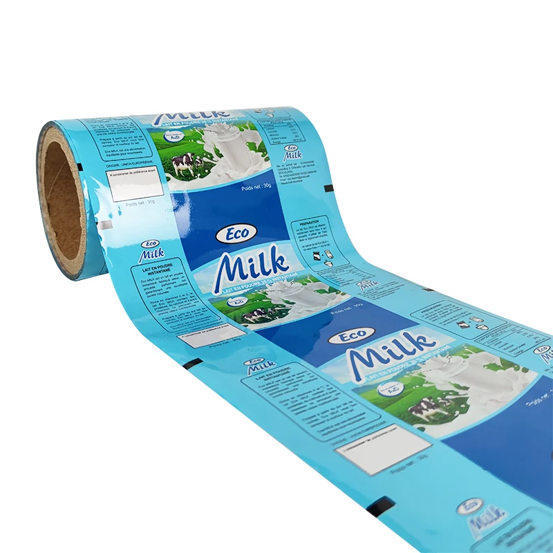 Customized Plastic Food Packaging Bag Laminated Film Roll 30g Powder Milk Bags for Children