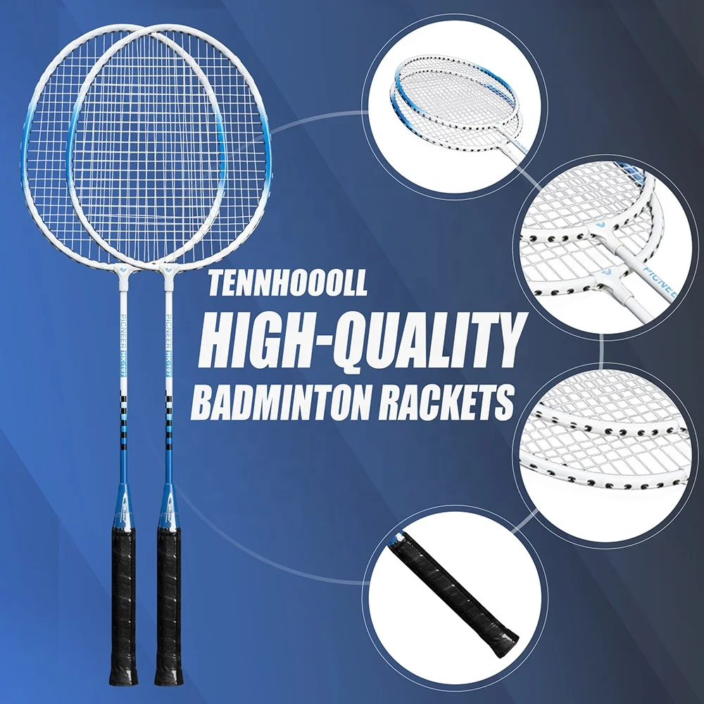 wholesale 2021 factory high quality low price  Iron alloy  rackets badminton for family fun