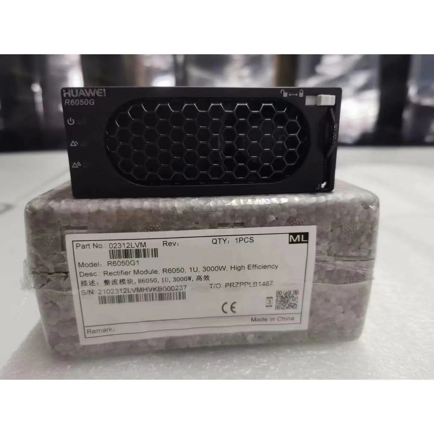 R6050G1 02312LVM Rectifier Module R6050 1U 3000W High Efficiency Rectifier