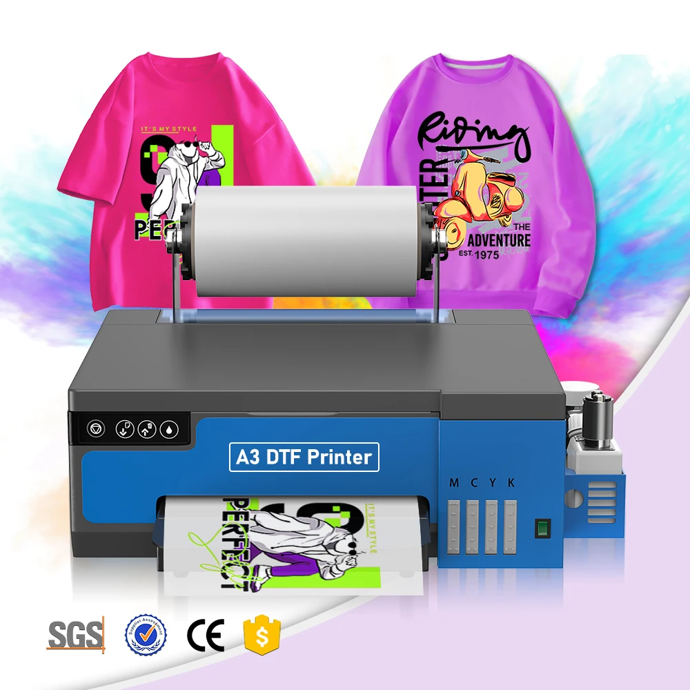 Новейшая модель машины для малого бизнеса идеи A3 dtf печатная машина футболки 11 дюймов DTF с печатающей головкой Epson XP600