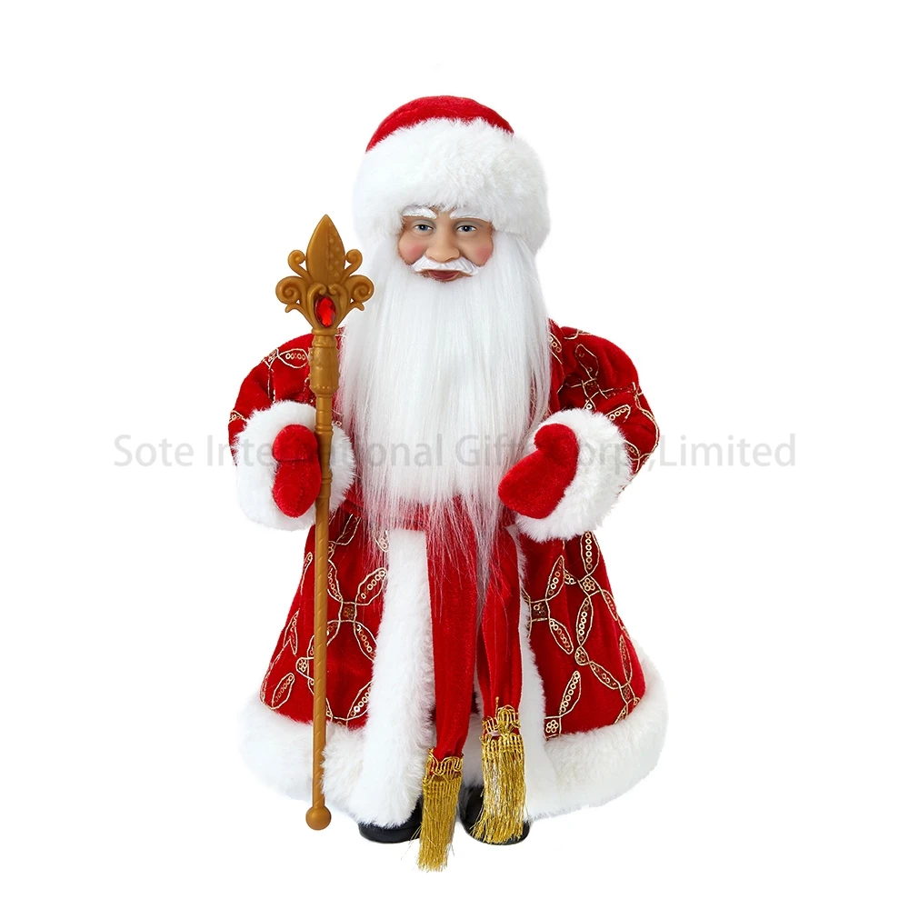 SOTE christmas decoration supplies Russian New Year Ded Moroz santa claus figurine Ded Moroz 30CM santa claus doll