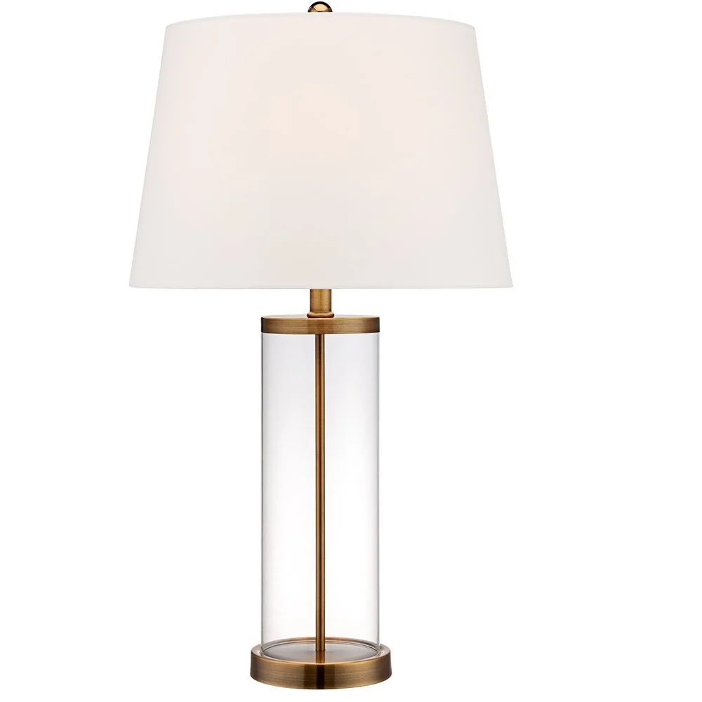 Hot Sale Modern 60W Brushed Nickel Iron Glass Hotel Room Bedside Desk Table Light