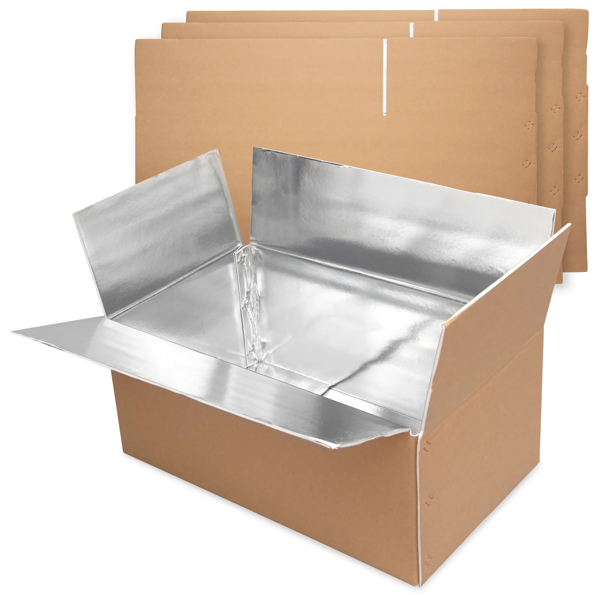 Custom Logo  big and small  6*6*6 Inches cool insulated shipping box for frozen food