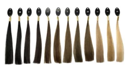 Ethically sourced 100% European human hair extensions cuticle double drawn boutique salon free sample smooth machine tied weft