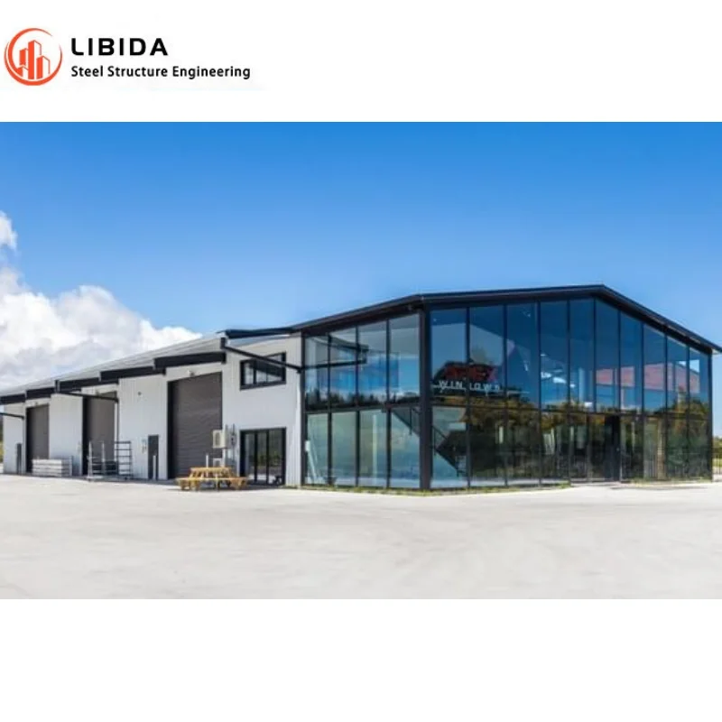 Metal light weight construction steel beam support prefabricated warehouse