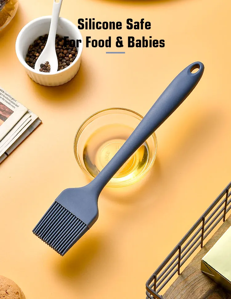 Factory Silicone Oil Brush Home Kitchen BBQ Grill Baking Tools High Temperature Spread Pastry Brush