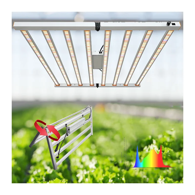 High-Power 1000W 1200W 1500W Led Grow Light Bar with Dimmer and Timer Full Spectrum Grow Lamp for Plants Growing in Grow Box