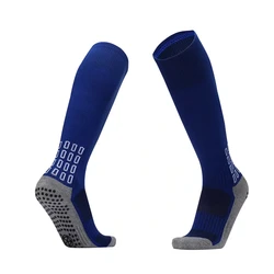 plain wholesale sports men soccer socks football long anti slip adults knee high kids size non slip football socks