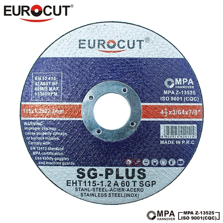 Бренд EUROCUT абразивный режущий диск corte 4 5 дюйма 115x1 2x22 2 мм металлический