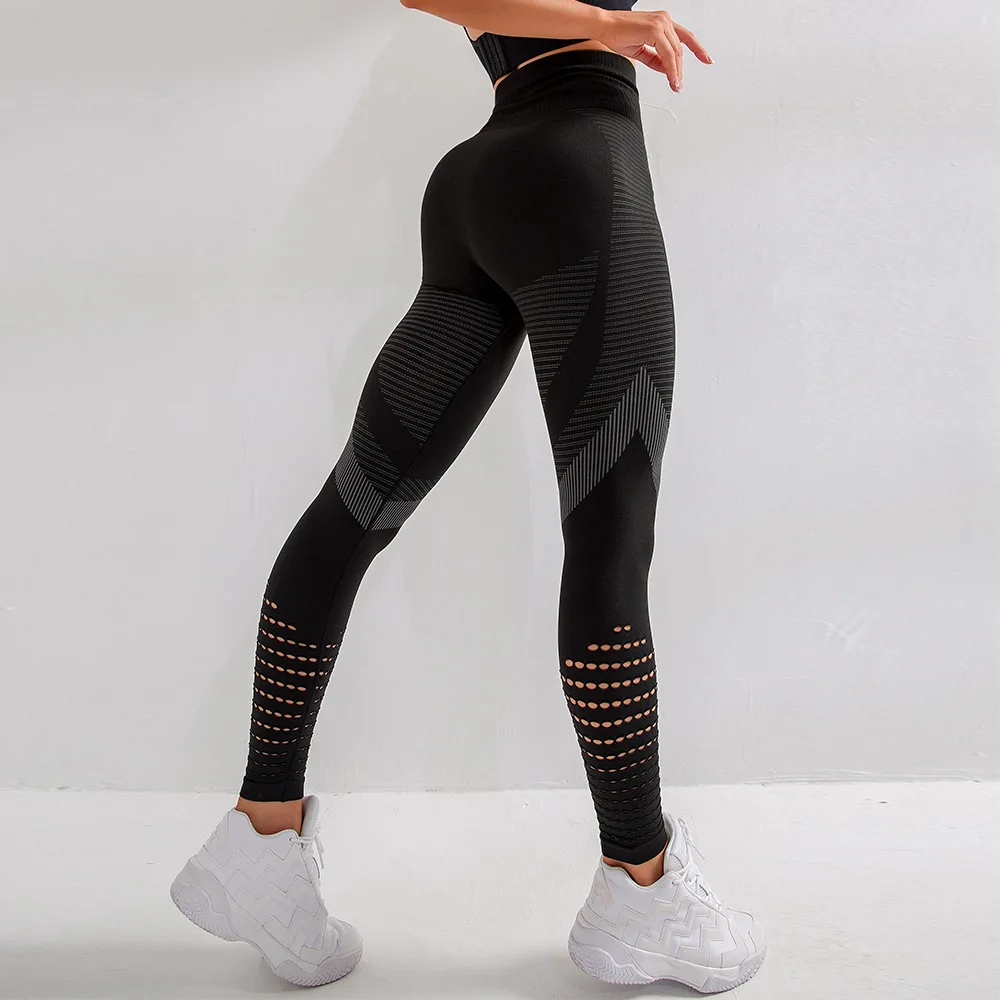 Anti-cellulite compression vital energy seamless legging Tummy control yoga leggings